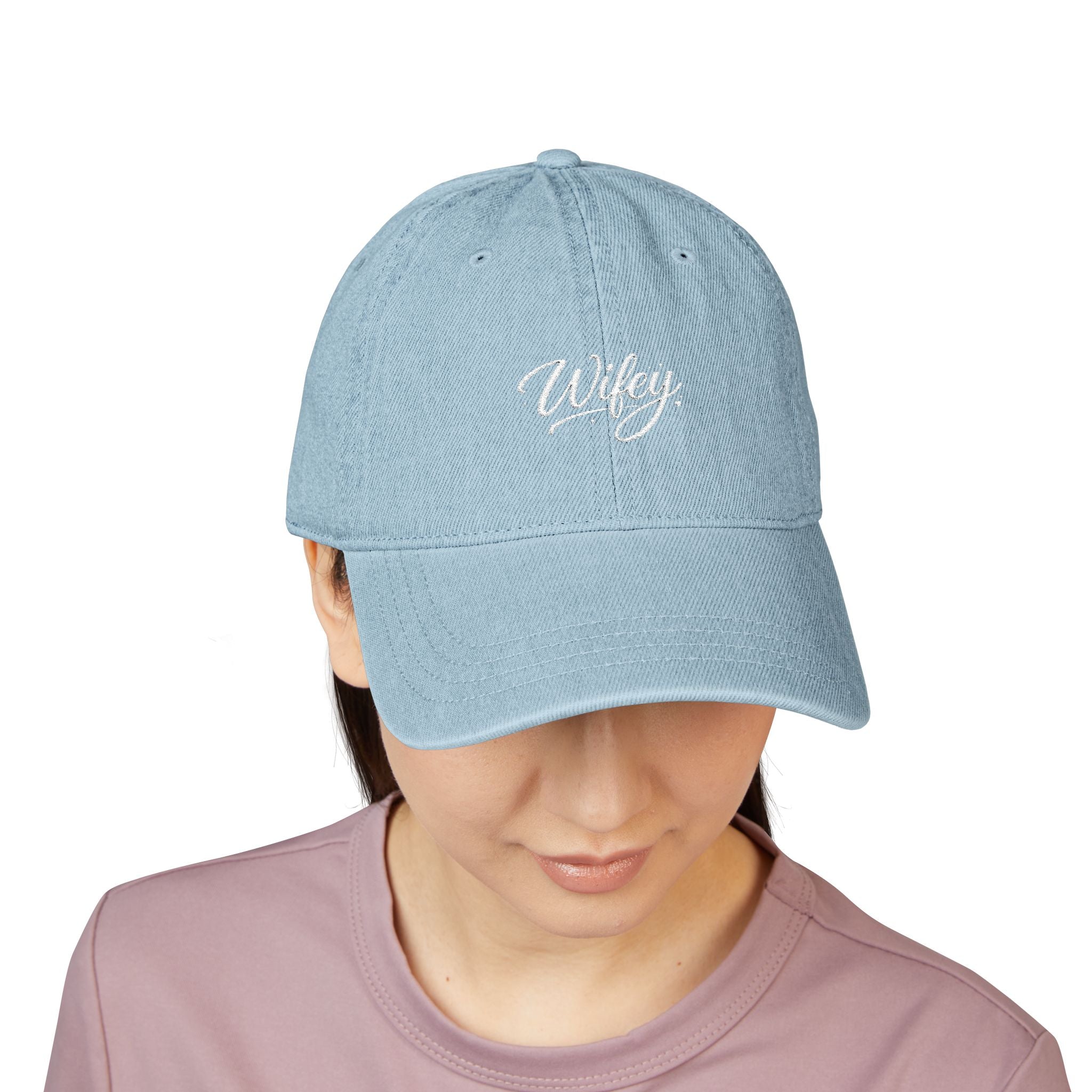 Wifey Embroidered Denim Hat – Casual Bride & Newlywed Baseball Cap