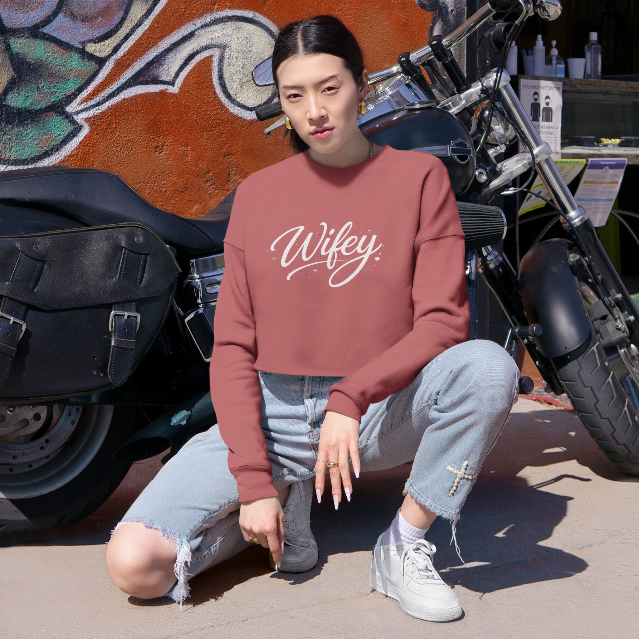 Wifey Cropped Sweatshirt
