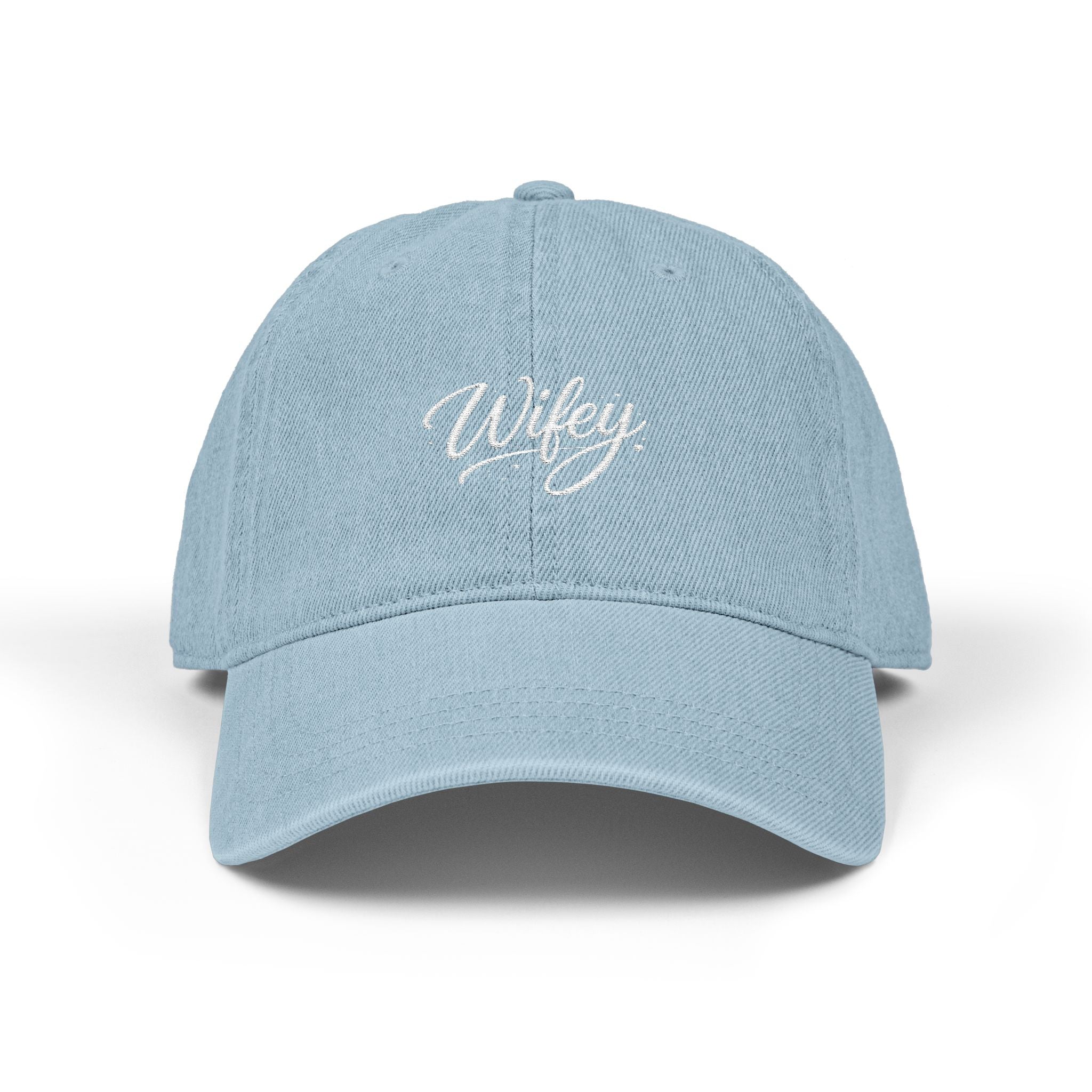 Wifey Embroidered Denim Hat – Casual Bride & Newlywed Baseball Cap
